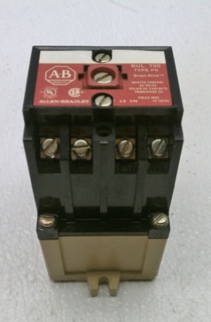 Allen Bradley 700-PK400A1 Series B Master Control Relay 110/120 Volt Coil 4 NO