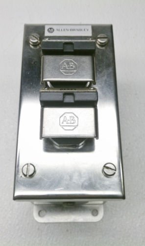 Allen Bradley 800H-2HX4 Series R 30.5 mm Stainless 2 Push Button Station
