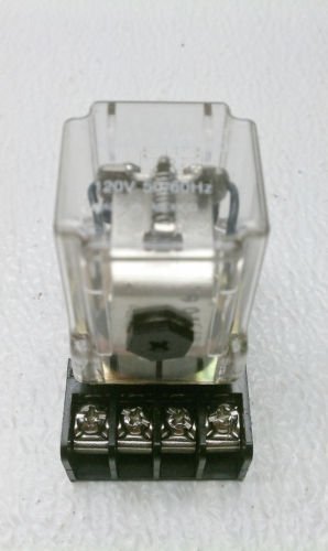 Potter & Brumfield KRP-11AG-120 DPDT Relay 120 VAC 1/3 HP 10 Amp 250 VAC w/ Base