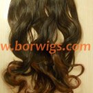 5 clip-in hair pieces #33 synthetic fiber hair