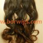 5 clip-in hair pieces #33 synthetic fiber hair