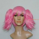 pink cosplay wigs ; with ponytail