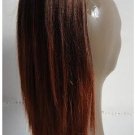 straight long hair extension ; ponytail ; brown color #30