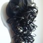 black ponytail ;synthetic hair curly ponytail
