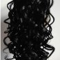 black ponytail ;synthetic hair curly ponytail