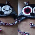 owl earflap beanie- child