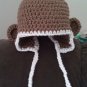 monkey earflap beanie- child
