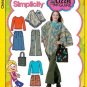 4897 SIMPLICITY LIZZIE MCGUIRE BBGIRLS 8 1/2-16 1/2, PONCHO,SHIRT,PANTS,2 SKIRTS