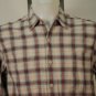 Levi Strauss Blue W/ Brown Plaid Casual Shirt M