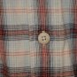 Levi Strauss Blue W/ Brown Plaid Casual Shirt M