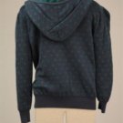 Delia's Blue w/ Green Hearts Zip-up Hoodie XS