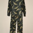 Nordstroms Green Button up Green Dino P.Js 5/6