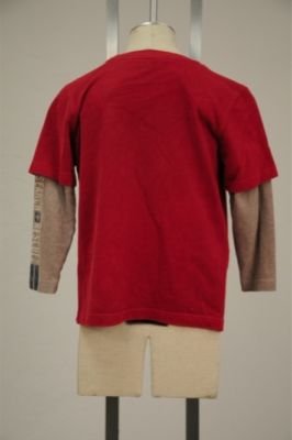 Gap Kids Red w/ Gray Long Sleeves XS(4-5)&Acirc;&nbsp;