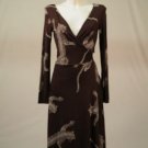 NWD Diane von Furstenberg Brown Wrap Dress US Size 8