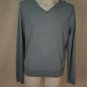 DKNY Men's V-Neck Pullover XL Steel Blue/ Gray