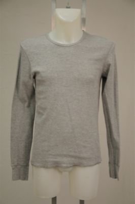 American Apparel Gray Thermal Long Sleeve L