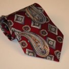 NWOT Oscar de la Renta Red Paisley 100% Silk Tie