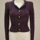 Old Navy Perfect Fit Purple Knit Button Down S