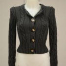 Old Navy Perfect Fit Gray Knit Button Down S