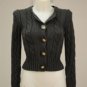Old Navy Perfect Fit Gray Knit Button Down S