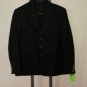Nicole Miller Black Suit Top 12R Polyester & Wool