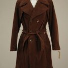 Diesal Females Brown Double Breasted Trench Coat - Lrg