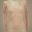 Aeropostale Pink w/ Flowers Thermal Style XS