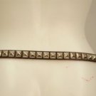 Brown Studded Leather Belt 30"