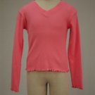 NWT The Children's Place Pink V-Neck Long Sleeve M