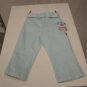 Cake Walk Light Blue Capris 6 NWT