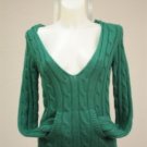 Delia's Light Green Knited Hoodie S