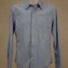 NWOT Gap Blue & White Stiped Cotton Shirt M