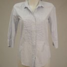 NWT J Crew White w/ Blue Stripes 2