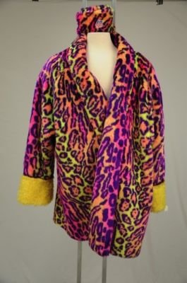 Mimi-Drew Carey Show MultiColor Animal Print Coat & Hat