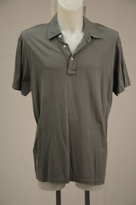 CO OP by Barneys NY Olive Cotton Polo Short Sleeve XXL