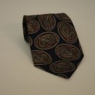 Nordstroms Navy Paisleys 100% Italian Silk Tie