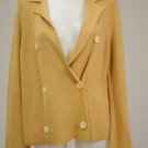 NWOT Sacks Fifth Ave Yellow Double Breasted Sweater L