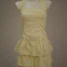 NWOT Petro Zillia Yellow Halter Mini Dress size 2