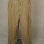 Perry Ellis Khaki Pleaded Front Pants 34L &Acirc;&nbsp;