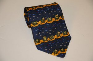 Silly Awesome "A Hungry Frog" Tie 100% Silk