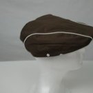 NWT Original Penguin Cabbie Hat Brown w/ White Ivy Cap