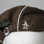 NWT Original Penguin Cabbie Hat Brown w/ White Ivy Cap