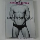 Emporio Armani Stretch Cotton Hip Brief - Brown or Navy