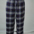 NWT Natuica Blue and Gray Plaid 100% Cotton PJ Pants M