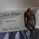 NWT Blue Striped Calvin Kein Relaxed Fiy Boxer XL