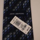 John Ashford Tie Blue Geometric - NWT