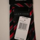 Sean John Tie - Red/ Black/ Silver Stripe - NWT