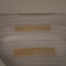 NWT Michael Kors White Pin Strip Shirt XL 17 1/2 34-35