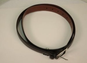 NWT Perry Ellis Dark Brown Genuine Leather Belt Size 44