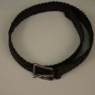 NWT Tommy Hilfiger Brown Woven Leather Belt Size 34